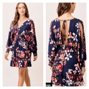 LOVESTITCH | Joelle Split Sleeve Mini Dress